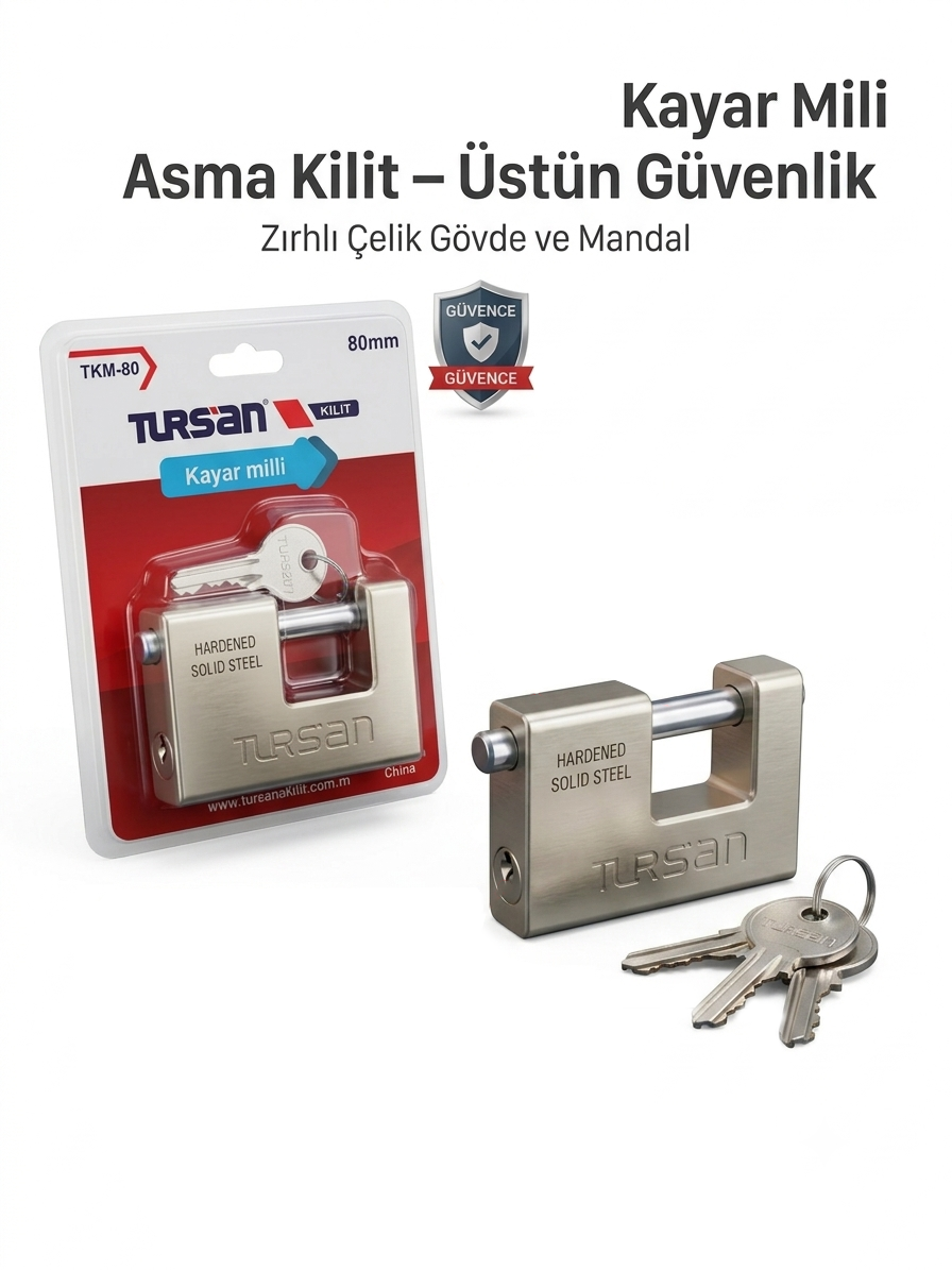 TURSAN KAYAR MILLI ASMA KILIT 70 MM